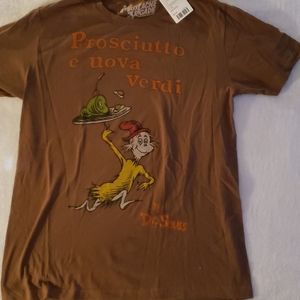 Mustache Brigade Dr Seuss Green Eggs & Ham Tee